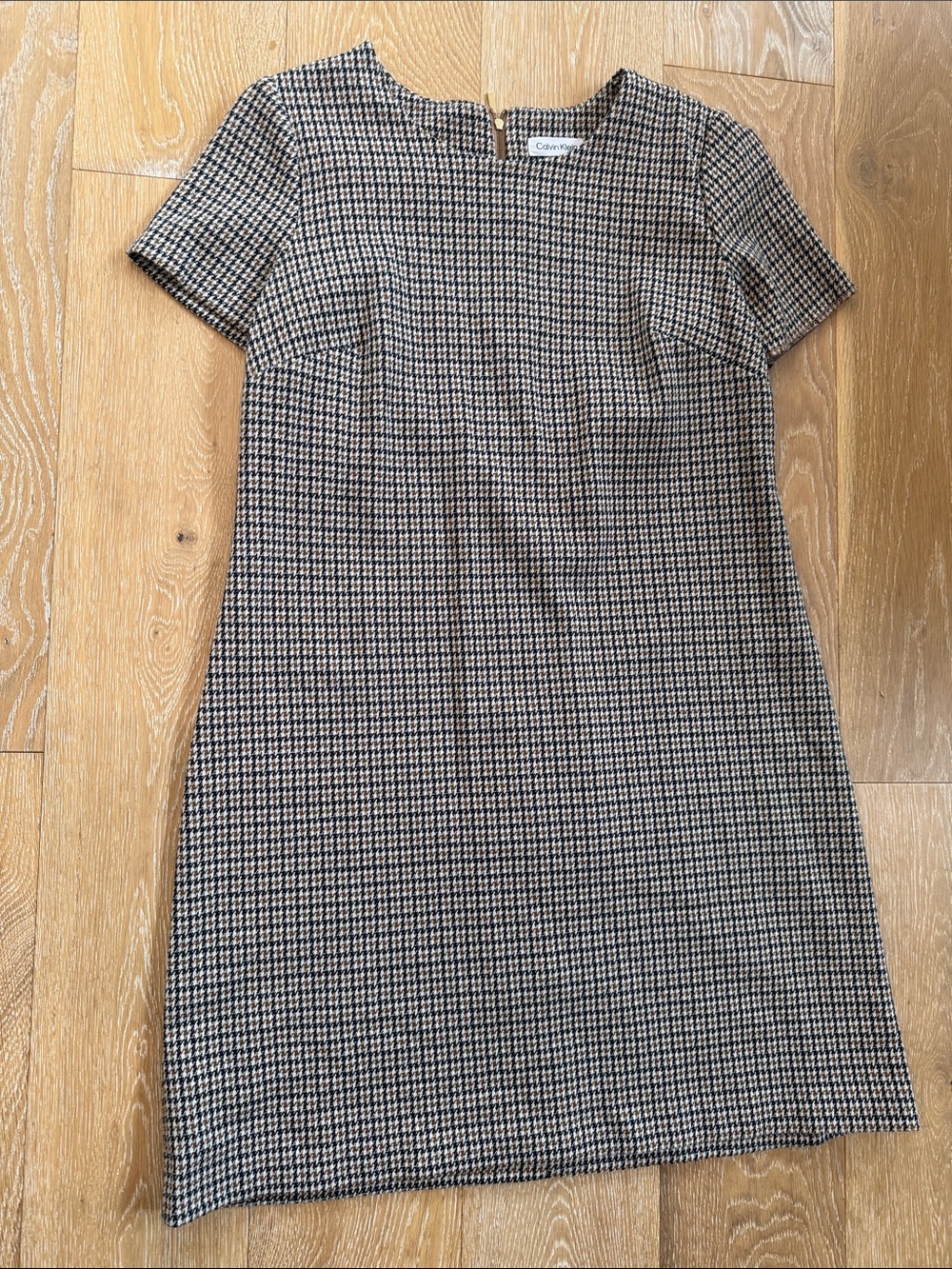 Calvin Klein Houndstooth Dress Size 12